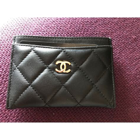 chanel card holder women